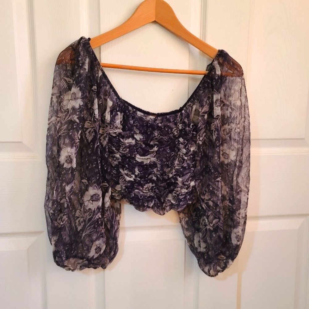 Free People Floral Blouse